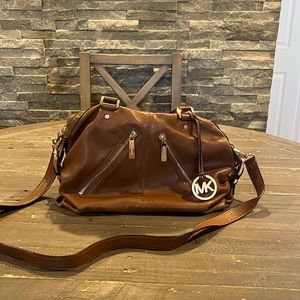 Michael Kors brown leather purse